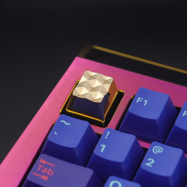 Version D Keystone CNC Metal Special Design Colorful Mechanical Switch Keyboard Keycaps Gaming Feature
