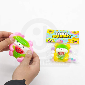 Decompression <b>Cute</b> Fidget Toy Taba Squishy <b>Bear</b> Mochi TPR Sensory Stress Relief Kawaii Toy for 5 to 7 Years Kids - Product Image 3