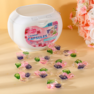 Dosettes de <span class=keywords><strong>lessive</strong></span> 5 en 1 avec perles de parfum 8g, nettoyage en profondeur, capsules de <span class=keywords><strong>lessive</strong></span> écologique hypoallergéniques, approvisionnement en vrac d'usine OEM/ODM - Product Image 2