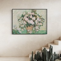 Peinture décorative abstraite de paysage encadrée sur toile pour salon, chambre, couloir, hôtel, maisons d'hôtes - Fraîcheur