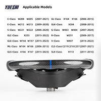 Volant Plug & Play pour Mercedes-Benz Classe C E S W204 W205 W167 W212 W213 W222 en Fibre de Carbone et Suède Noir Personnalisé