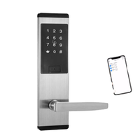 Serrure de porte intelligente sans clé en gros, application téléphonique, carte IC, mot de passe, meilleure serrure de porte électronique pour un accès sécurisé, données cloud