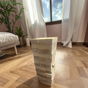 Juego de Bloques de Construcción de Madera Educativos con Dados <span class=keywords><strong>y</strong></span> Dominós - 40 Piezas con Temática de Animales <span class=keywords><strong>y</strong></span> Naturaleza para la Enseñanza - Product Image 1