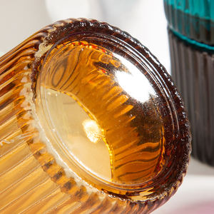 Mini pots et supports en verre coloré pour bougies, prix compétitif, achat en gros, contenants pour bougies chauffe-plat pour mariages et décoration intérieure - Product Image 5