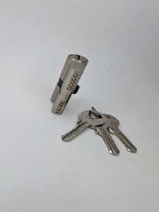Serrure à cylindre en laiton double face Vitolock, accès par clé des deux extrémités, antirouille, durable, 60 mm, pour portes en bois/métal, sécurité - Product Image 1