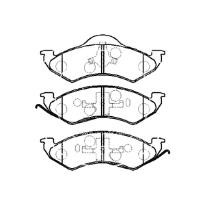 Plaquette SDCX D746-7616 / 05003797AB / 05014095AA / 5003797AB / 5014095AA pour CAMION Dakota / Durango - Product Image 1