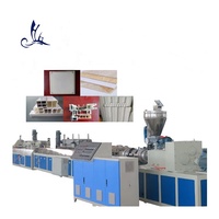 Extrudeuse de plastique pour porte et fenêtre, cadre en marbre artificiel, double vis, panneau de plafond en plastique PVC, Machine pour fabrication de profil en plastique