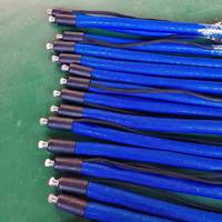 1/4 pouce 6 mm Haute température 60-250 ℃   Tuyau chauffant électrique flexible en PTFE, tuyau chauffant à fusion à chaud pour machine Dynatec 25Mpa