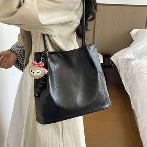Women's Casual Tote <b>Bag</b> with Pendant <b>Large</b> Capacity Shoulder Handbag for <b>Work</b> Shopping Travel and Daily Use - Product Image 5