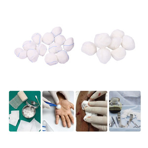 Blue Line X-Ray Detectable Gauze Balls Non-sterile 40s 28x18/Hospital Supplies Disposable Medical Gauze Balls - Product Image 1
