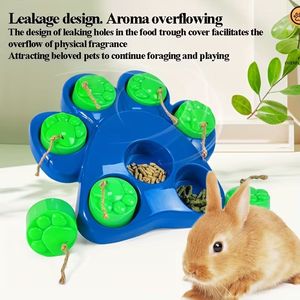 Jouet distributeur de friandises interactif pour animaux de compagnie, forme de patte, pour chiens et chats - Product Image 5