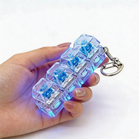 Jouet anti-stress pour clavier avec lumières LED 4-en-1, silencieux et avec fonction de clic, pour soulager le stress et améliorer la concentration - Merryco
