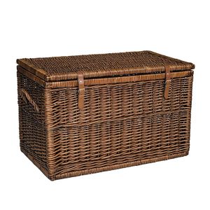 JY Panier <span class=keywords><strong>à</strong></span> <span class=keywords><strong>linge</strong></span> de luxe <span class=keywords><strong>en</strong></span> <span class=keywords><strong>osier</strong></span> avec couvercle, panier de rangement <span class=keywords><strong>en</strong></span> saule, <span class=keywords><strong>coffre</strong></span>, solution de rangement élégante - Product Image 1