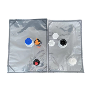 Tas plastik aluminium dalam kotak 3L 5L 10L 20L untuk air minum jus anggur digunakan tas BIB dalam kotak dengan keran plastik katup vitop - Product Image 1