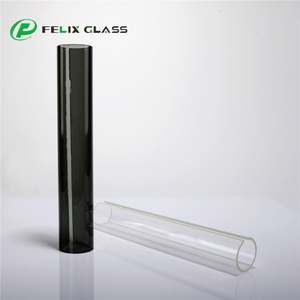 Pantalla de Lámpara de Vidrio Borosilicato 3.3 de Alta Calidad, Color Gris Humo, Base Plana, Borde Pulido, para Lámparas de Araña y Iluminación Interior - Product Image 6