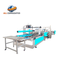 Machine à plier, coller et coudre le carton ondulé à grande vitesse tout-en-un