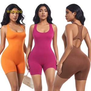 Abbigliamento Modellante da Donna con Schiena Incrociata, Canotta Sportiva Aderente Monopezzo ad Alta Elasticità per Fitness, Corsa e Yoga - Product Image 2