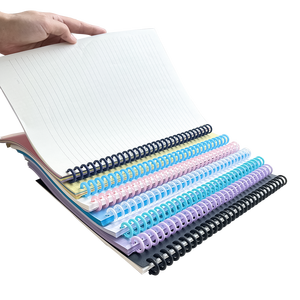 Venta al por mayor multi tamaño colores A4/A5 carpeta de anillas de plástico de alta calidad de PVC de plástico espiral anillos de la carpeta - Product Image 6