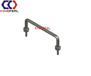 Niedriger flacher Klapp griff aus Aluminium material mit dämpfendem Klapp griff Außengewinde Aluminium griff - Product Image 5