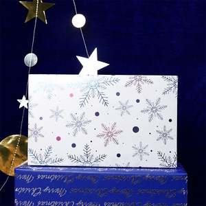 Wholesale Disposable Silicone Coated Virgin <b>Christmas</b> Gift <b>Wrapping</b> <b>Paper</b> 43x300cm <b>Roll</b> - Product Image 3