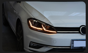 Golf 7 Đèn Pha Chỉ Đạo Năng Động Tín Hiệu Đèn Pha 7.5 Cho Volkswagen Golf Mk7 <span class=keywords><strong>LED</strong></span> DRL Kép Chùm Chiếu 2018-2020 - Product Image 4