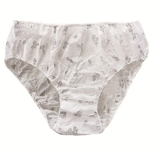 Vente en gros usine de culottes absorbantes jetables en coton biologique non-tissé, avec ailettes et côtés froncés, super haute absorption, pour femmes - Product Image 4