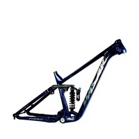 Cadre de vélo de montagne en alliage d'aluminium à suspension souple 29/27,5 pouces, pneu 2,8 pouces, axe BOOST 148 mm, descente, forêt, route, AM
