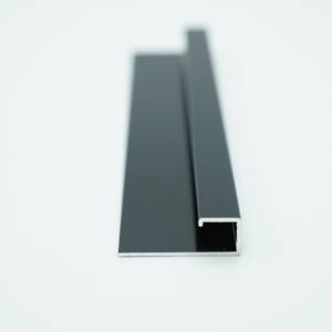1.0 मिमी आधुनिक डिजाइन एल्यूमीनियम मिश्र धातु एम्बेडेड वर्ग टाइल किनारे ट्रिम्स प्रोफाइल अपार्टमेंट सजावट फिटिंग के लिए थोक - Product Image 2