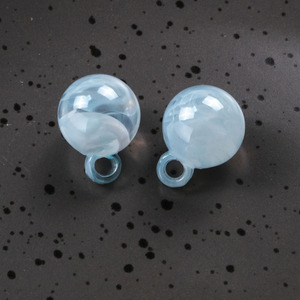 Dos colores redondos transparentes turbios plástico DIY colgante pulsera accesorios acrílico Lucite cuentas - Product Image 5