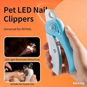 हेफेंग प्रीमियम पर्यावरण के अनुकूल प्लास्टिक नाखून ट्रिमर कैंची कुत्ते की सफाई क्लिपर्स - Product Image 2
