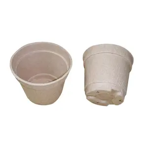 Vaso de flor de papel reciclável, planejadores de vasos de flores de polpa de papel