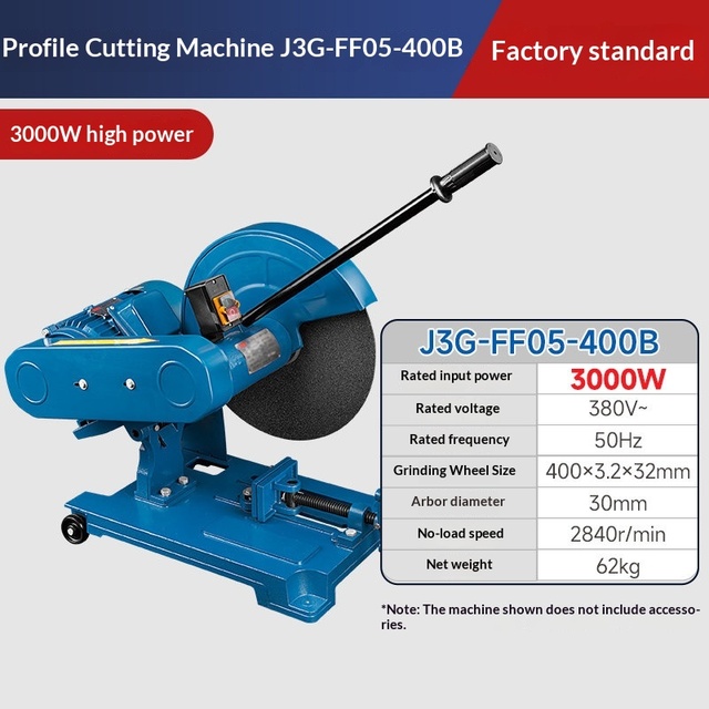 Dongcheng Desktop 380V Industrial-grade 400 Profile Cutting Machine Three-phase High-power Steel Grinding Wheel Electric Saw