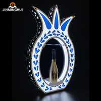 Présentoir à bouteille de tequila LED clignotant de haute qualité LiqVis, service VIP, support en acrylique pour la publicité en bar