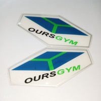 Feuilles d'autocollants en résine époxy avec logo personnalisé personnalisé autocollants en gel dôme 3D en forme de rectangle décalcomanies autocollants époxy en silicone dôme