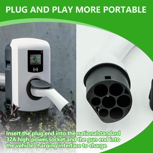 Cable de Carga para Vehículos Eléctricos Senhao Nuevo Tipo 2 a GBT, 5m, 32A, 7KW, Carga Rápida para Autos Eléctricos, IEC62196 GB/T, Blanco/Negro - Product Image 3