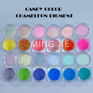 Duochrome Tắc Kè Hoa hiệu ứng <span class=keywords><strong>Eyeshadow</strong></span> lỏng sắc tố bột mỹ phẩm kẹo màu thay đổi Tắc Kè Hoa sắc tố cho móng tay khuôn mặt trang điểm - Product Image 2