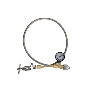 Assemblage de tuyaux d'oxygène en PTFE tressé en acier inoxydable SAE 100 R14 Extrémités de tuyaux en PTFE Tuyau de frein automobile - Product Image 1