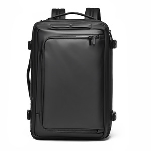 <b>Laptop</b> <b>Backpack</b> 14 Inches Waterproof Large Capacity Casual Travel Youth Male Solid Color Gray And Black - Product Image 5