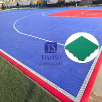 Ineinandergreifende Outdoor-Sport boden matte PP Kunststoff Keramik fliesen Gummi für Fußball Fußball Tischtennis Basketball