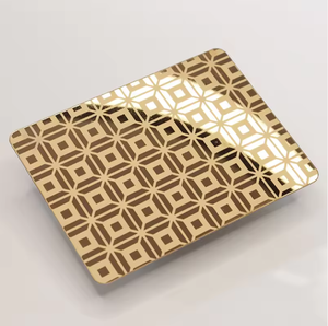 EX690 304 8k <b>Mirror</b> Etched Silver Rose Gold Black Bronze Red Copper champagne Colour Stainless Steel <b>Sheet</b> Elevator Decoration - Product Image 1