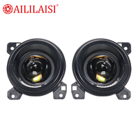 Aililaisi Phare antibrouillard projecteur LED BI en aluminium 3 pouces H11 45/55W 12V IP-67 étanche Faisceau haut/bas pour camionnettes et pick-up