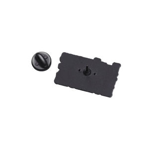 Broche en émail en forme de tampon de la série de texte <span class=keywords><strong>d</strong></span>'horreur « I Always Time for Horror » pour sac à dos, vêtements, accessoires, cadeaux - Product Image 5