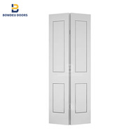 Portes pliantes en bois à double vitrage, isolées thermiquement et étanches, pour patio extérieur, prix de gros