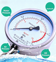 Vacuum Pressure Y100BF Gauge High-temperature Pressure Gauge Stainless Steel Measuring Water Pressure air Pressure Oil Pressure