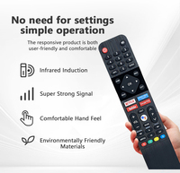 SW-V5  Vente chaude pour télécommande vocale pour téléviseur intelligent Skyworth avec boutons Netflix Prime, emballage en boîte en PVC, sans inscription