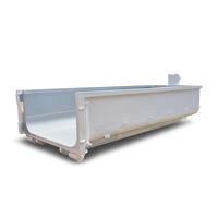 Promotion : Conteneur de traitement des déchets à ouverture supérieure HD personnalisé, robuste, pour machine de gestion des déchets à crochet relevable, 2,2 kW 1