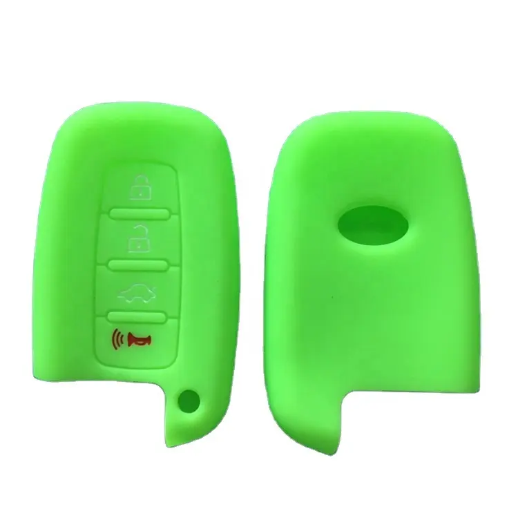 Buona qualità 4 pulsante variopinta del silicone copertura di chiave dell'automobile per hyunda