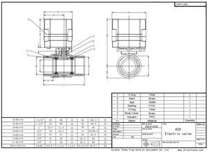 Tonheflow A20-M15-S2-C 1/2 "DN15 SS304 BSP DC9-24v 4-20mA điện van điều chỉnh van tỷ lệ thuận - Product Image 3