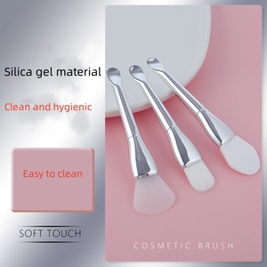 Brosse à cils multifonctionnelle à double tête avec spatule Cuillère Silicone + Matière plastique Personnalisable Marque privée - Product Image 4