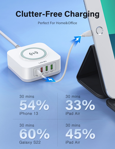 LDNIO AW004新上市产品通用国际旅行电源适配器通用便携式快速无线电话充电器 - Product Image 6